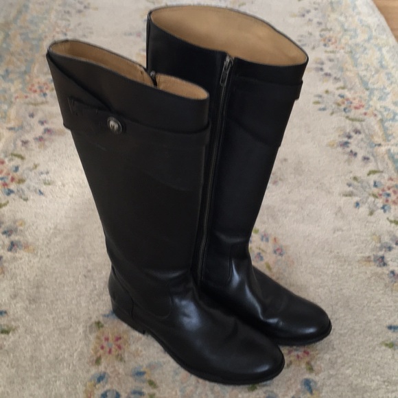 Frye Shoes - Frye Molly Black Boot Size 8 Extended Calf